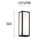 Wall Lamp Wenge Figaro FIGARO E27  CFL / LED MAX 18W  WHITE / BROWN IP20 220-240V  ACRYLIC / ELECTROSTATIC PAINTED STEEL      4117901 