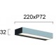 LED СТЕННА ЛАМПА L 220 TECH 12W СИВА