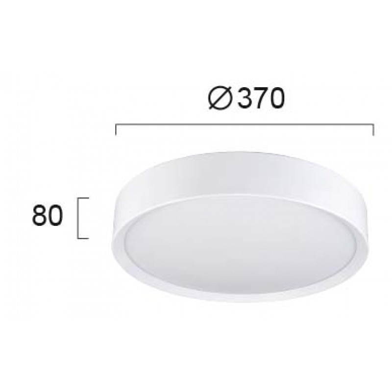 ТРИПЛАМЕН ПЛАФОН ALASSIO БЯЛ D370 E27