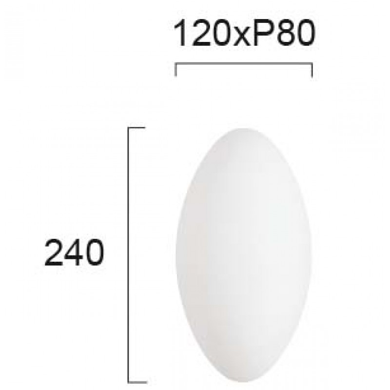 Wall Lamp White Bianca BIANCA E14 MAX 60W WHITE IP20 220-240V  GLASS / ELECTROSTATIC PAINTED STEEL      4161000 