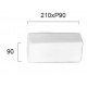 Wall Lamp L 210 Tito TITO E14 MAX 42W WHITE IP20 220-240V  GLASS / ELECTROSTATIC PAINTED STEEL      4161700 