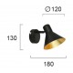 СПОТ BLACK/GOLD HARVEY