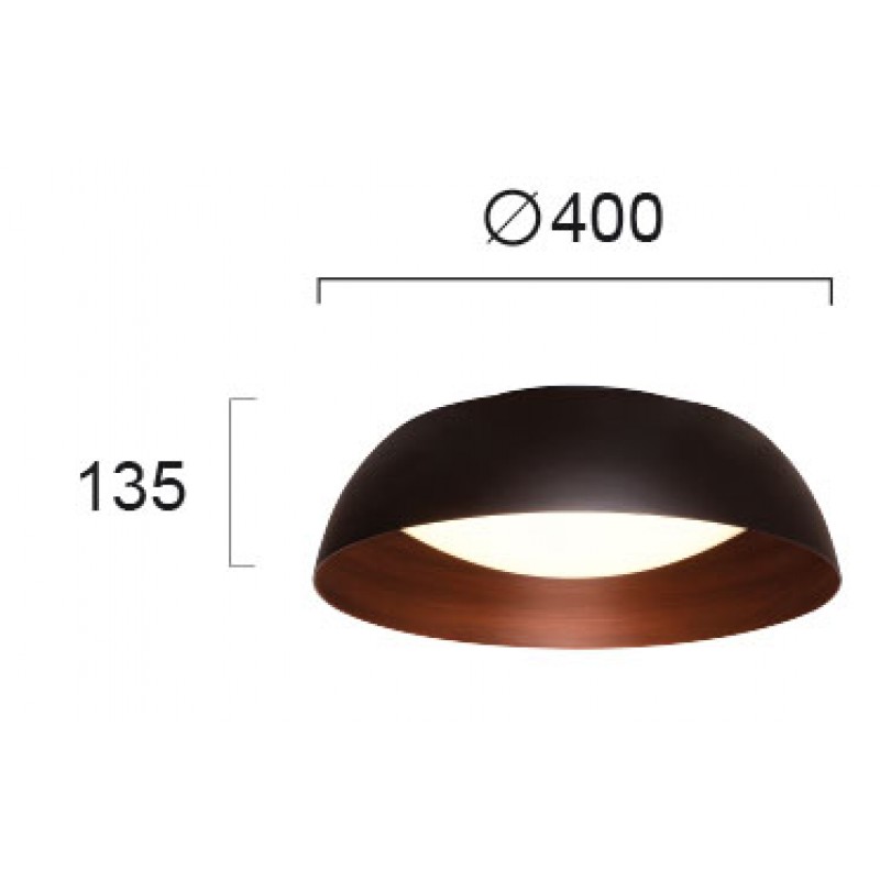 LED ПЛАФОН ЧЕСТЪР 24W 3000K ЧЕРЕН/КАФЯВ LED ПЛАФОН ЧЕСТЪР 24W 3000K ЧЕРЕН/КАФЯВ