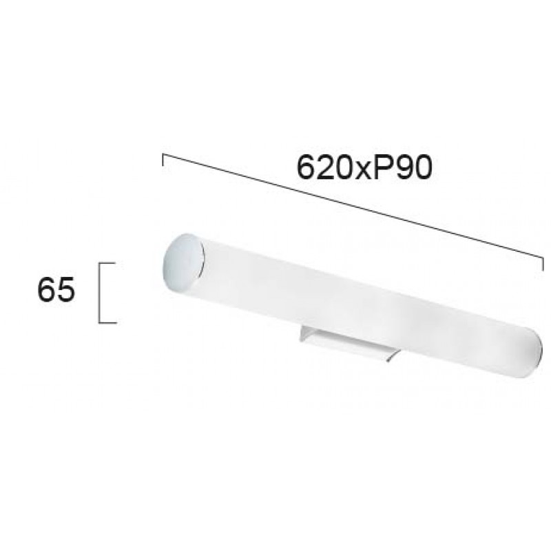 LED АПЛИК ЗА БАНЯ FIBI 22,5W ХРОМ