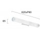 LED АПЛИК ЗА БАНЯ FIBI 22,5W ХРОМ
