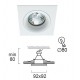 Resseced Spot White Square Tim TIM GU10 MAX 50W WHITE IP20 220-240V  ALUMINIUM      4182800 
