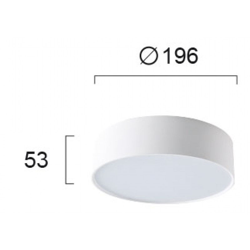 ПЛАФОН JAXON LED 23W 3000K БЯЛ