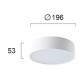 ПЛАФОН JAXON LED 23W 3000K БЯЛ