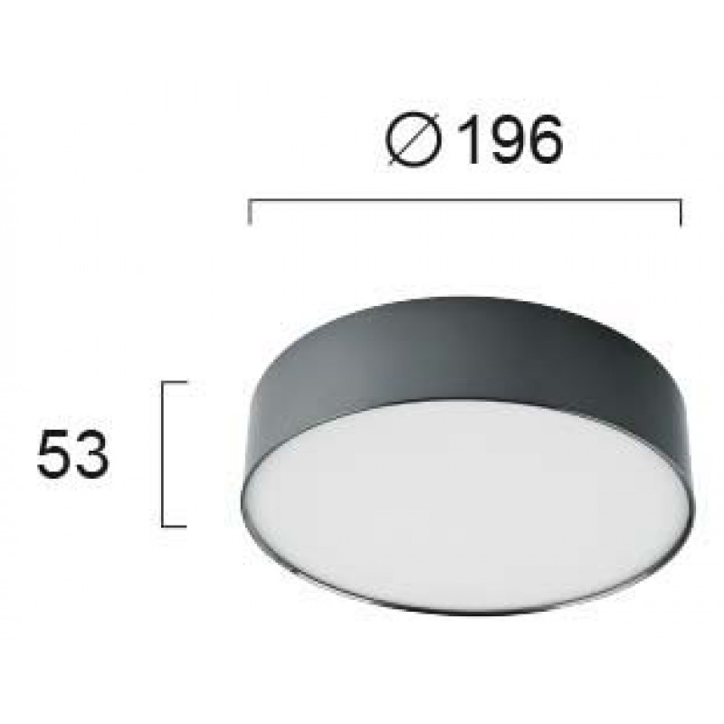 ПЛАФОН JAXON LED 23W 3000K ЧЕРЕН ПЛАФОН JAXON LED 23W 3000K ЧЕРЕН