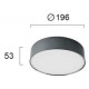 ПЛАФОН JAXON LED 23W 3000K ЧЕРЕН ПЛАФОН JAXON LED 23W 3000K ЧЕРЕН