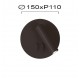Wall Lamp Led Black Round Moby MOBY LED module 6W + 3W BLACK IP20 220-240 VAC  PC / ALUMINIUM / ELECTROSTATIC PAINTED STEEL  3000K  700 Lm  4188201 