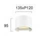 СТЕННА ЛАМПА КРЪГЛА GREG LED 6W БЯЛА IP54