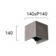СТЕННА ЛАМПА SAMOS LED 12W СИВА IP65