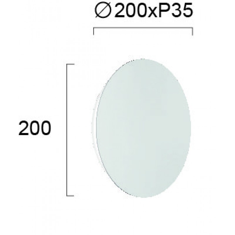 Wall Lamp White D 200 Kyklos KYKLOS LED module 5W WHITE IP20 220-240 VAC  ELECTROSTATIC PAINTED STEEL  3000K  269 Lm    4193700 