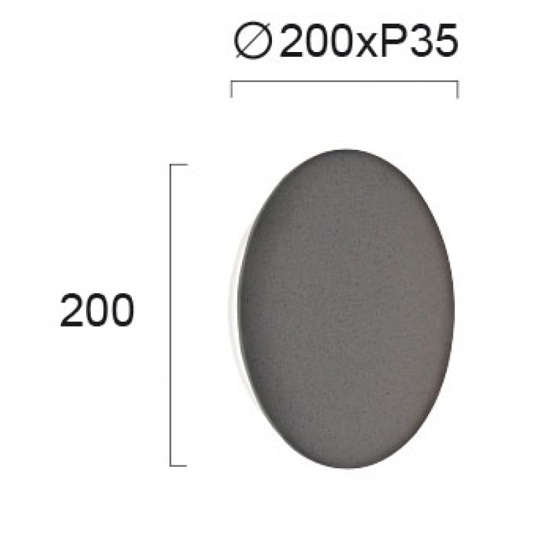 СТЕННА ЛАМПА КОНКРИТ D 200 KYKLOS