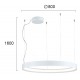 ПЕНДЕЛ VERDI LED 70W 3000K БЯЛ
