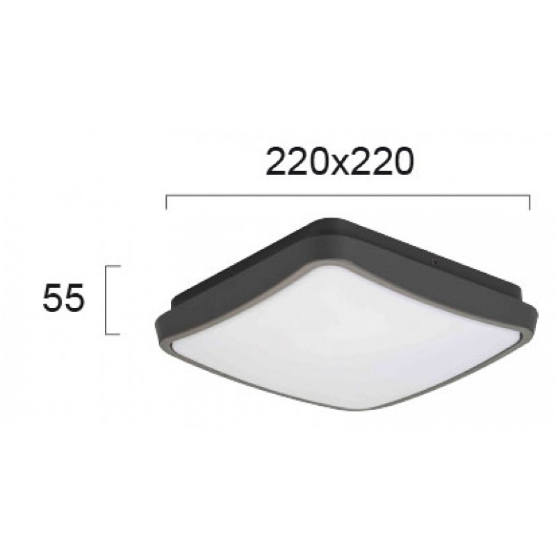 ПЛОСЪК LED ПЛАФОН TIBUOK 10W 3000K