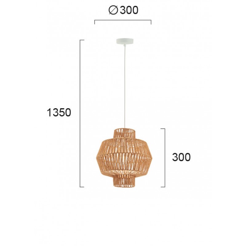 ПЕНДЕЛ FELIS E27 MAX 60W NATURAL / WHITE ПЕНДЕЛ FELIS E27 MAX 60W NATURAL / WHITE
