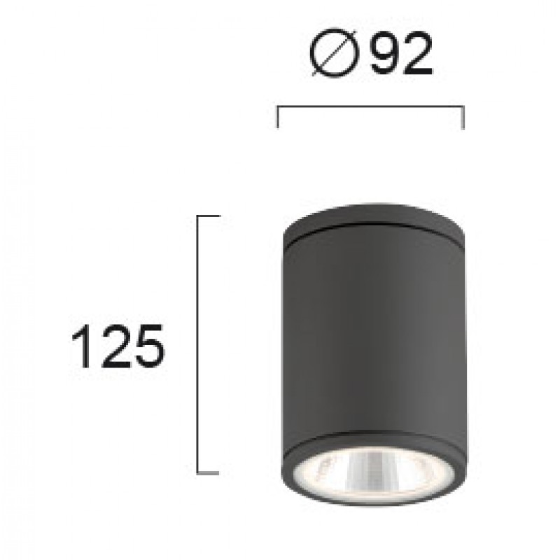 СПОТ ТЪМНО СИВ MAROCO LED 6,2W IP54 СПОТ ТЪМНО СИВ MAROCO LED 6,2W IP54