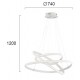 ПЕНДЕЛ COZI LED 57,6W 3100K 3600 LM БЯЛ