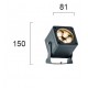 ПРОЖЕКТОР LED 11,4W 3000K DARK GREY IP65 ARIS