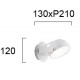 СТЕННА ЛАМПА ХЕМИ БЯЛА LED 5,8W 3000K