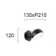 СТЕННА ЛАМПА HEMI LED 5,8W ЧЕРНА