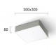 ТЪНЪК ТАВАНЕН ПЛАФОН DONOUSA LED 24W СРЕБРИСТ