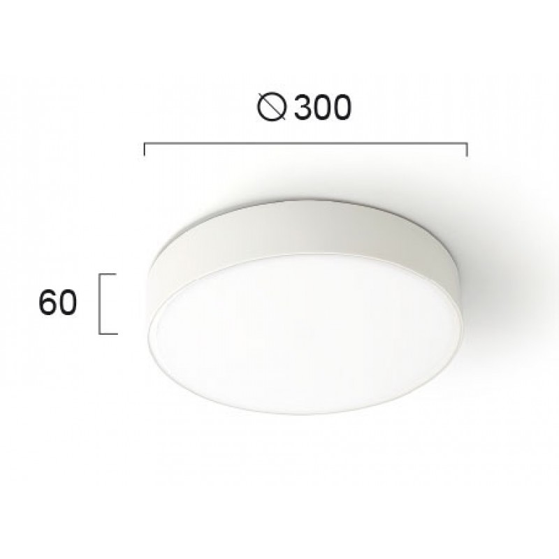 ПЛАФОН DONOUSA LED 24W 3000K БЯЛ