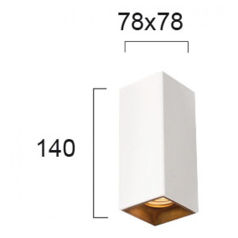 СПОТ FLAME 78X78X140 БЯЛ СПОТ FLAME 78X78X140 БЯЛ