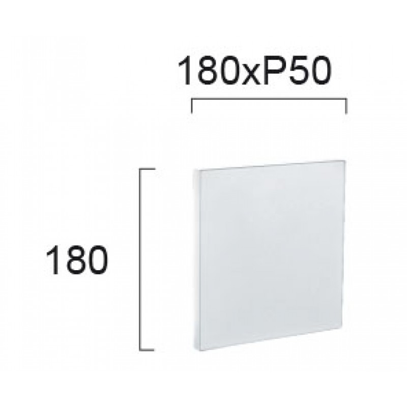 СТЕННА ЛАМПА SQUARE JAZZ LED 12W БЯЛА IP54
