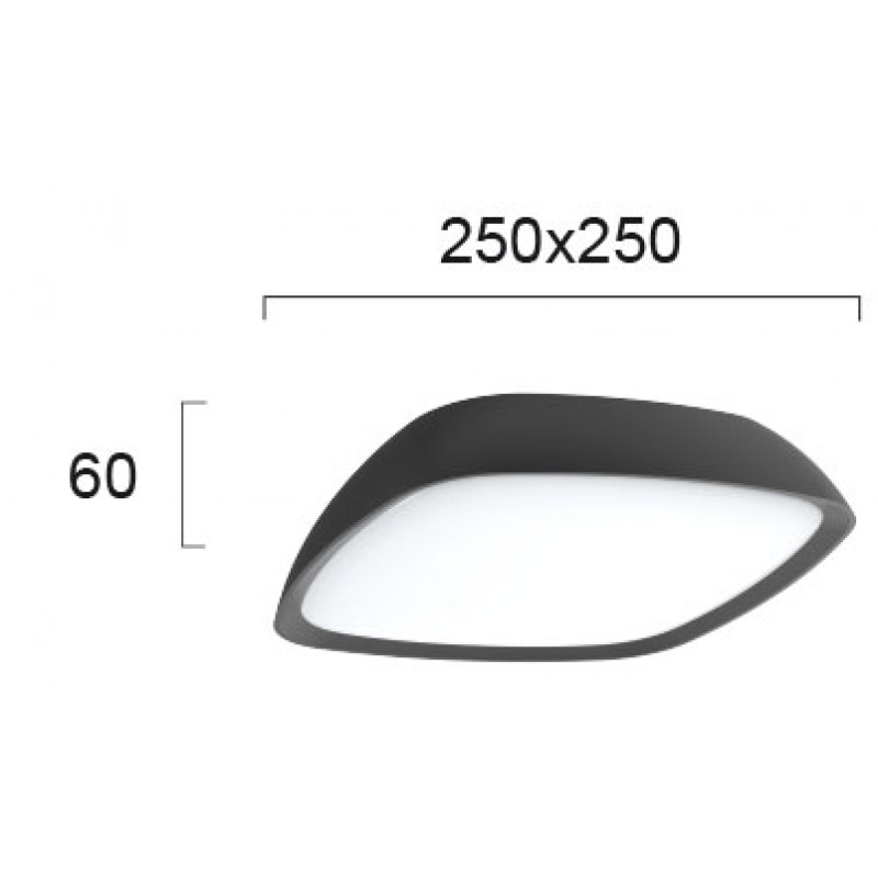 LED ПЛАФОН COSMO 20W 3000K IP65