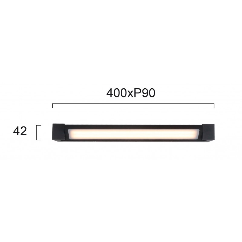 СТЕННА ЛАМПА VALSE LED 12,5W 2950K ЧЕРЕН МАТ СТЕННА ЛАМПА VALSE LED 12,5W 2950K ЧЕРЕН МАТ