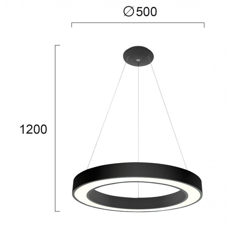 ПЕНДЕЛ APOLLO LED 38W ЧЕРЕН ПЕНДЕЛ APOLLO LED 38W ЧЕРЕН