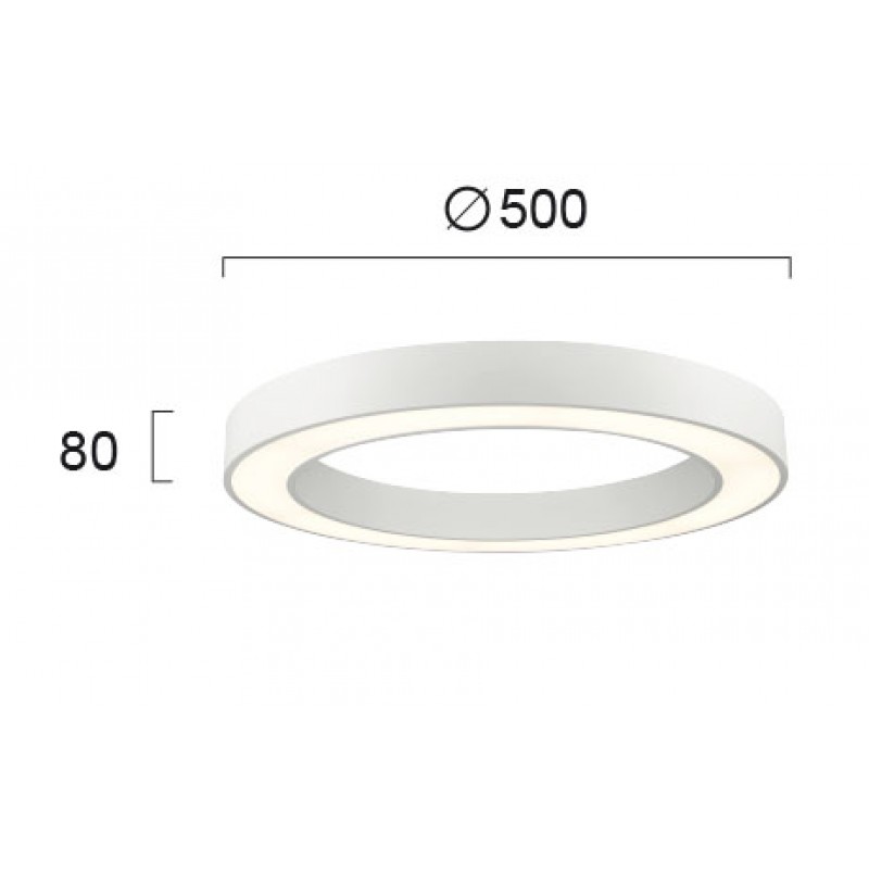 ПЛАФОН БЯЛ APOLLO LED 38W 3000K ПЛАФОН БЯЛ APOLLO LED 38W 3000K