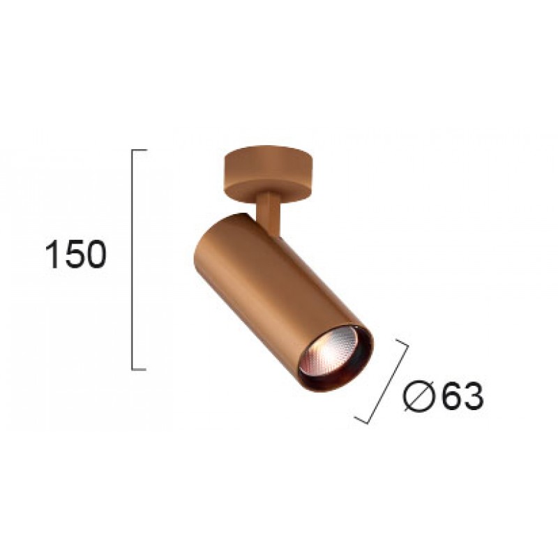LED СПОТ NESTOR GOLD MATT 15W LED СПОТ NESTOR GOLD MATT 15W