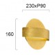 СТЕННА ЛАМПА KOBEN LED 10,5W ЗЛАТИСТА