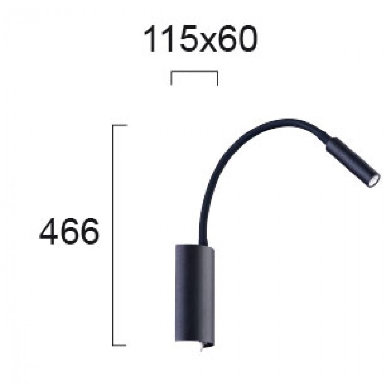 СТЕНЕН СПОТ BLACK MATRIX 4W ЧЕРЕН СТЕНЕН СПОТ BLACK MATRIX 4W ЧЕРЕН