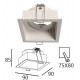 White Adjustable Square Spot Frame Top Spot TOP-SPOT   WHITE IP20   ALUMINIUM      4220000 