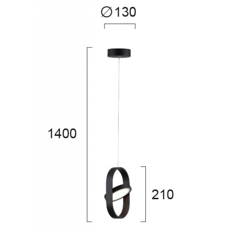 ПЕНДЕЛ RENA LED 6,2W ЧЕРЕН