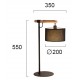 Table Lamp Black Romeo ROMEO E14 MAX 40W BLACK IP20 220-240V  FABRIC SHADE / ELECTROSTATIC PAINTED STEEL / WOOD      4221100 