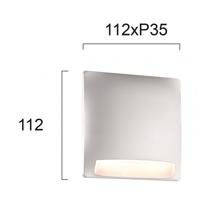 СТЕННА ЛАМПА БЯЛА MODE LED 4,4W IP65