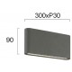 СТЕННА ЛАМПА DARK GREY L 280 ARGON