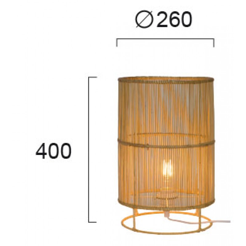НАСТОЛНА ЛАМПА LETA RATTAN НАСТОЛНА ЛАМПА LETA RATTAN