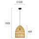 ПЕНДЕЛ ANTEO E27 MAX 70W NATURAL / BLACK ПЕНДЕЛ ANTEO E27 MAX 70W NATURAL / BLACK