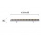 Wall Washer L 1000 Trick TRICK LED module 24,5W DARK GREY IP66 24 VDC  ELECTROSTATIC PAINTED ALUMINIUM  3100K  1683 Lm   4234700 