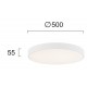 ТЪНЪК LED ПЛОСЪК ПЛАФОН MADISON 40W 3000K/4000K