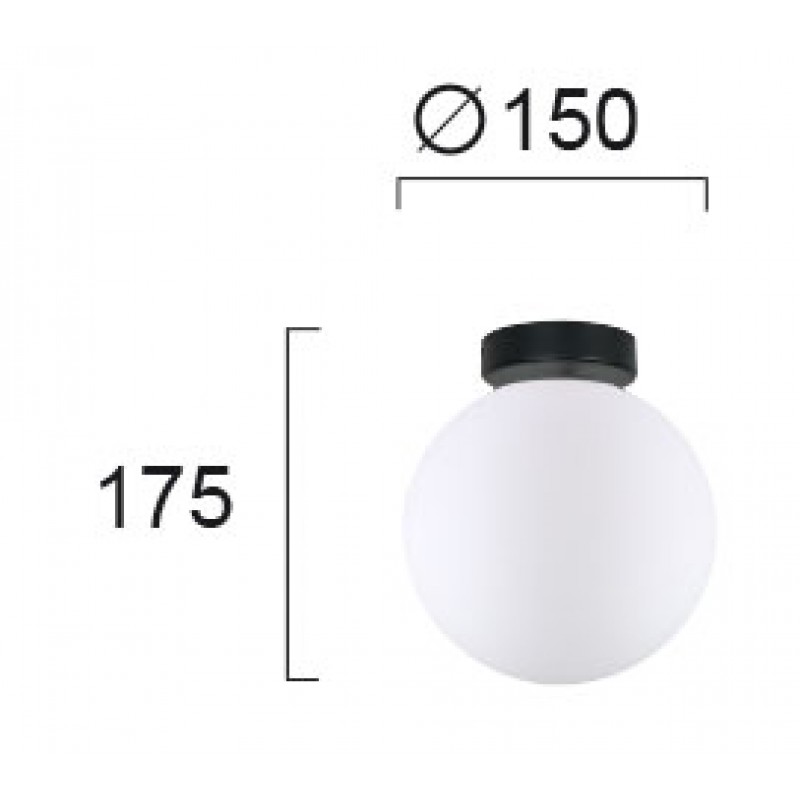 СТЕНЕН/ПОТОЛКЕН АБАЖУР STONE D:150 СТЕНЕН/ПОТОЛКЕН АБАЖУР STONE D:150