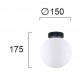 СТЕНЕН/ПОТОЛКЕН АБАЖУР STONE D:150 СТЕНЕН/ПОТОЛКЕН АБАЖУР STONE D:150