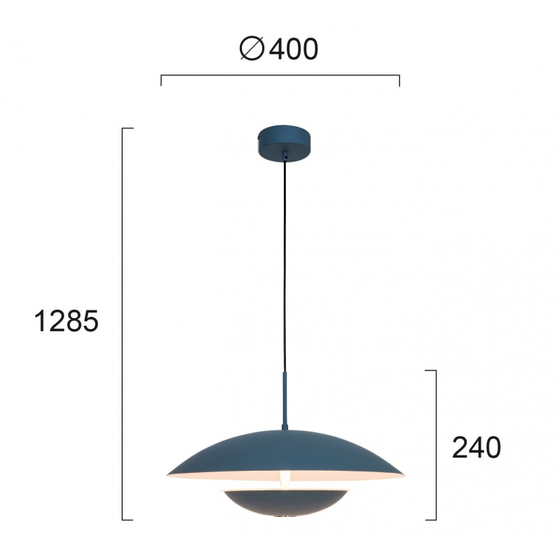 ПЕНДЕЛ МОНИКА СИВ 16W LED ПЕНДЕЛ МОНИКА СИВ 16W LED